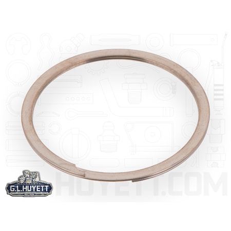 Huyett External Retaining Ring, 18-8 Stainless Steel Plain Finish, 1.125 in Shaft Dia RS-112-S02